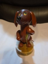 Vintage 1971 DAKIN Goofy Grams 2613 I Wuv You Dachshund Dog Figure 8"