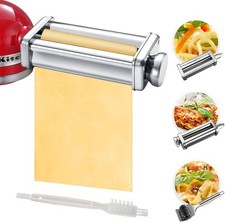 Pasta Maker Attachment Set for KitchenAid Stand Mixers Included Noodle Lattice R