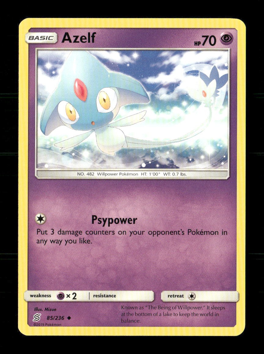 Azelf 85/236 Unified Minds NM/M Pokemon