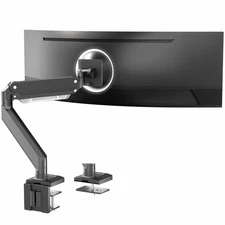 VIVO Aluminum Single Pneumatic Monitor Desk Mount, Fits Ultrawides up to 49"