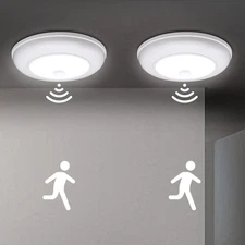 Battery Operated Closet Lights Motion Sensored, Cordless LED Night Light, Wir...