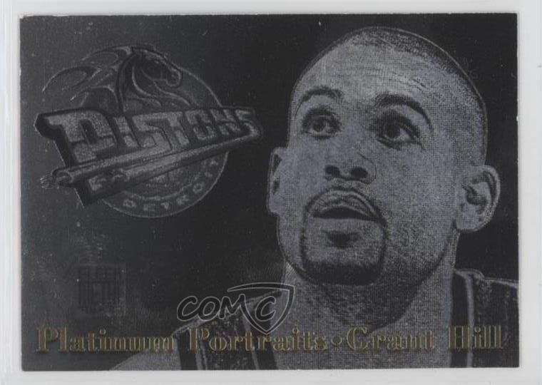 1996-97 Fleer Metal Platinum Portraits Grant Hill #4 HOF 09gn