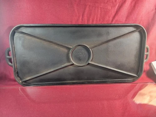 Vtg Wagner Ware Sidney 19" Griddle No. 1148 - Center Logo - X Bracing Cast Iron