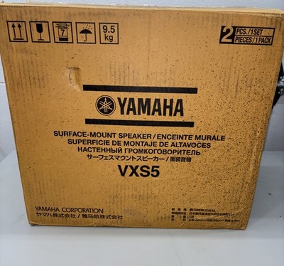Yamaha VXS5 5'' 70V / 100V Surface Mount Speakers - PAIR - Open Box - Black
