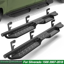 Chevy Silverado Running Boards Installation Running Boards Side Steps Nerf Bars For 2007-2018 Chevy Silverado 1500 Crew Cab