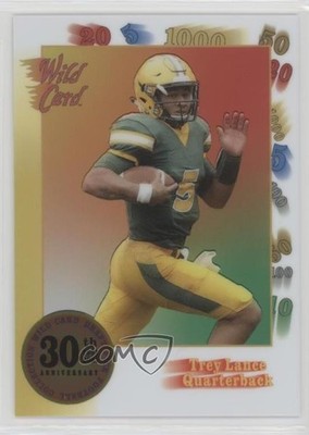 2021 Wild Card Nationals 30th Anniversary White Trey Lance #30TH-3 Rookie RC 0h1
