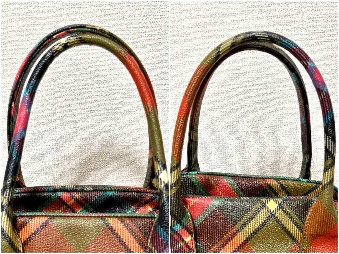 Vivienne Westwood Yasmine Handbag Derby Check Limited Edition VHTF Designer Coll image 9