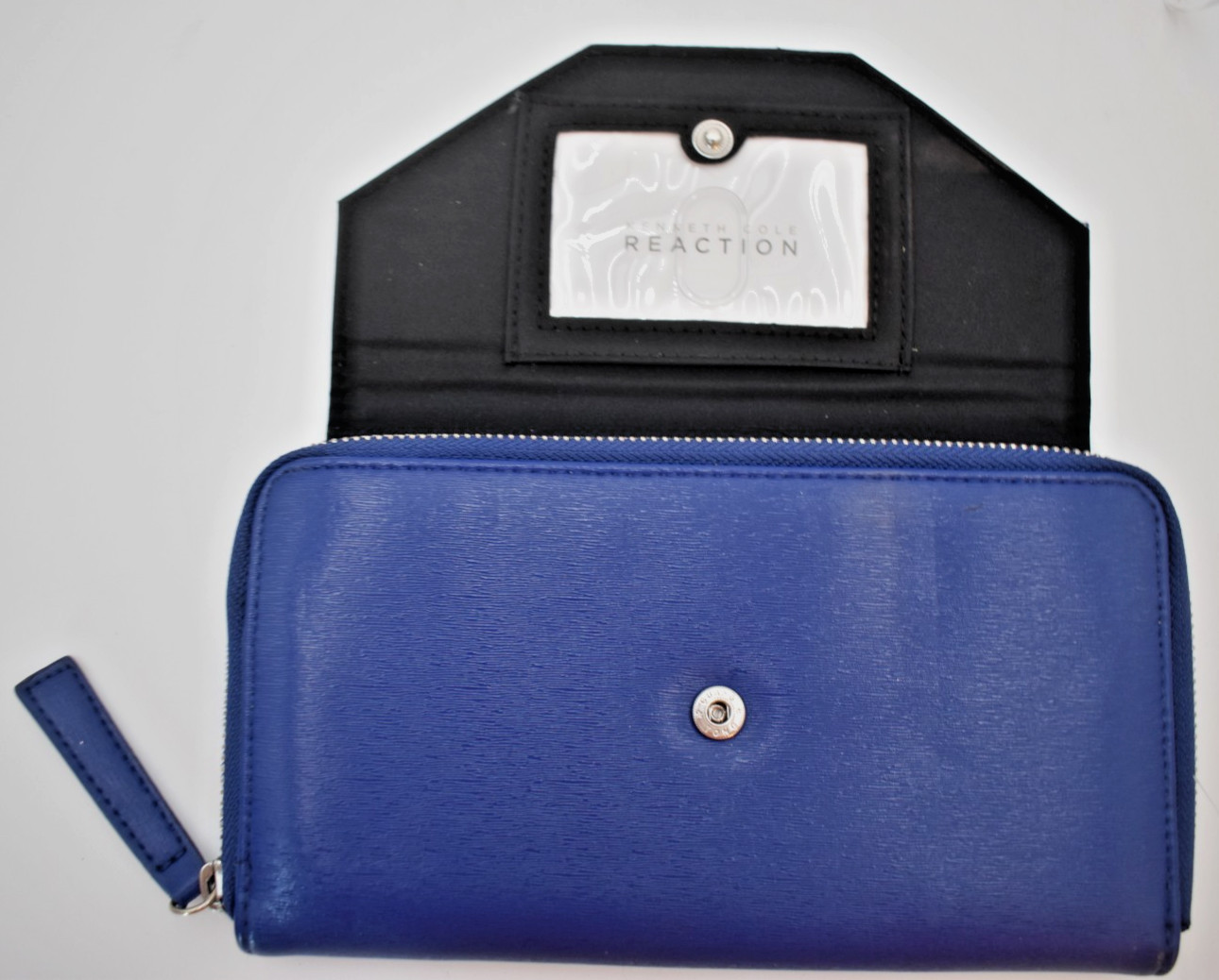 Kenneth Cole Reaction Women's Blue Wallet Clutch Snap Closure New Without Tags