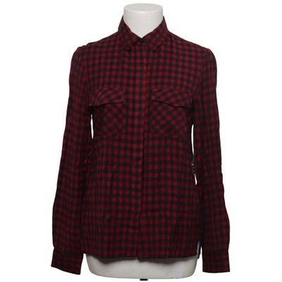 Verse, Flanellhemd, Größe: XS, Rot/Schwarz, Viskose, Karo, Flanell, Damen #9wt