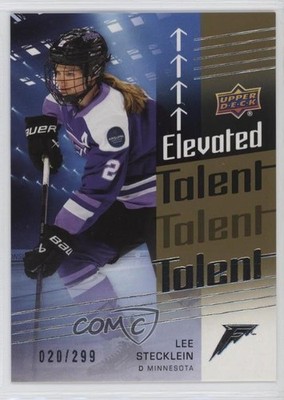 2024-25 Upper Deck PWHL Elevated Talent Gold 20/299 Lee Stecklein Rookie RC 8tn
