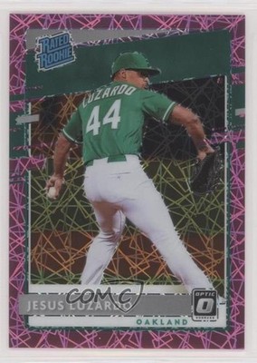 2020 Donruss Optic Rated Rookies Pink Velocity Prizm Jesus Luzardo Rookie RC 1u6