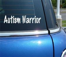 AUTISM WARRIOR AWARENESS DECAL STICKER ART CAR WALL