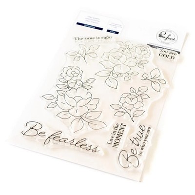 Pink Fresh Clear Acrylic Stamp  - BE FEARLESS