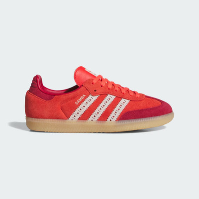Adidas Originals Samba OG Kids' Leather Sneaker - Red/White/Team Victory Red
