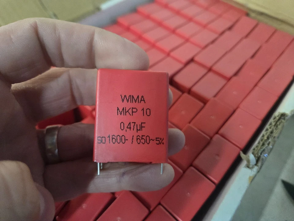 CAJA DE 159 WIMA MKP 10 Condensador de Película de Pulso y Polipropileno (PP) AC 3 uF, 160VDC Foto 2 de 4