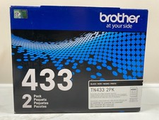 SEALED 2 PACK TN433 BK 2-PACK BLACK TONER - TN433