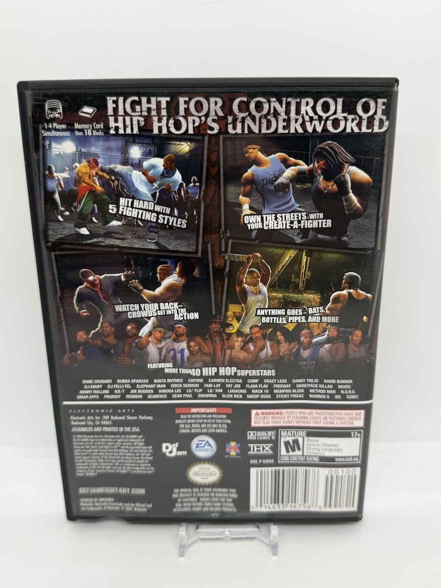 Def Jam: Fight for NY (Nintendo GameCube, 2004) CIB W/Manual Clean