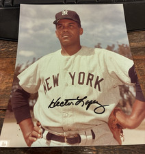 Hector Lopez, Original Signed/Autograph, 8x10 Photo, New York Yankees