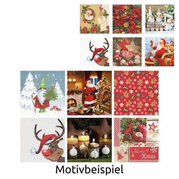 Idena Servietten 33X33 Cm 20 StüCk Papierservietten Weihnachten 1 Pack ZufäLlig-image
