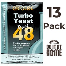 13 x Alcotec 48 Turbo Yeast. Super sale pack of 13 FAST FREE P&P UK 