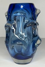 5594【美品】Jan Beranek作 チェコ ボヘミア アートガラス ベース beranek glass(eBay公認) | PayPay対応 | セカイモン