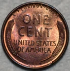 Brilliant Uncirculated 1909-P VDB Lincoln Cent, Blazing, Red-Brown specimen.