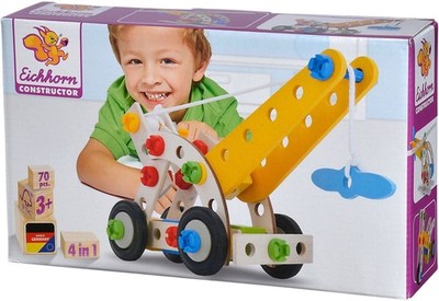 EICHHORN Constructor Kranwagen, 70tlg. Konstruktionsspielsteine
