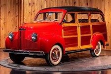 1948 Studebaker M5 Woody Wagon Poster 13 X 19 Inch Rustic Wall Art