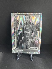 2025 Topps Chrome Formula 1 F 1 B&W Ray Wave Refractor #9 Fernando Alonso