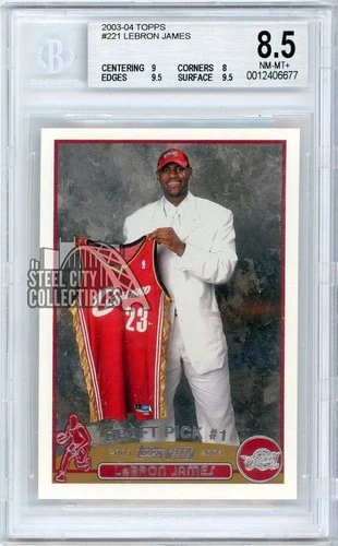 LeBron James 2003-04 Topps Rookie Card #221 BGS 8.5
