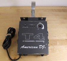 American DJ T4 Chaser 4-Channel Light Controller Black Missing knob