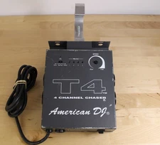 American DJ T4 Chaser 4-Channel Light Controller Black *Missing knob