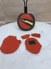 VINTAGE SUPER JOE INVISIBLE DANGER  ORANGE  HOOD AND ACCESSORIES 1977