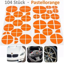 BMW Emblem Aufkleber Logo Vinyl 104x Orange E36 E46 E60 E61 E90 E91 E92 F80 F82