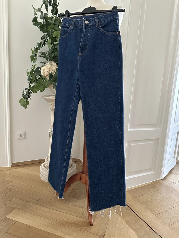 MNG MOM JEANS WEITER SCHNITT LANG BLAU DENIM GR. USA 2 / 34 - Bild 2 von 4