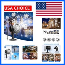 Christmas Snowflake Projector Lights, Led Projector Lamp Outdoor, Christmas D...