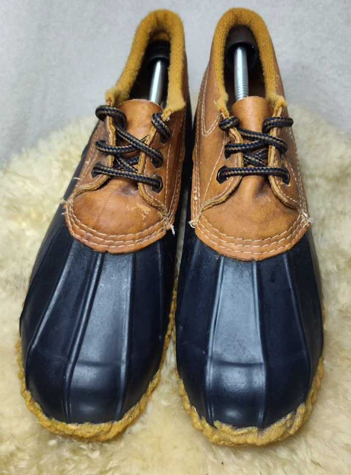 ZAPATO PATO GOMA BAJO MUJER IMPERMEABLE CUERO TALLA 9 M AZUL - BUEN ESTADO Foto 4 de 4