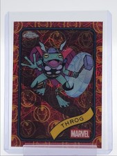 THROG 2025 TOPPS CHROME MARVEL IRON MAN RED GOLD LAZER REFRACTOR /100 Q5859