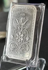 VINTAGE 1974 MADISON MINT FINE SILVER ART BAR - HAPPY BIRTHDAY