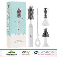 Electric Baby Bottle Brush Set with Rechargeable Cleaning Tool  Accessories