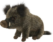 HANSA Wild Boar Plush Toy 30cm Realistic Stuffed Animal BH6283