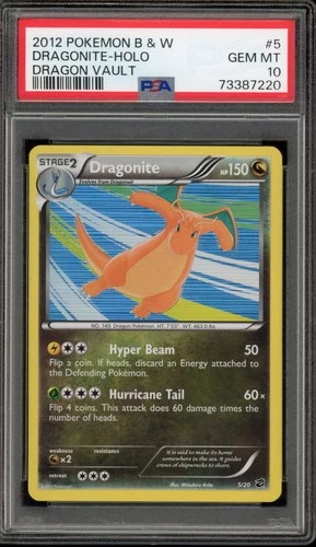 Pokemon Dragonite Dragon Vault Holo #5 PSA 10 Gem Mint