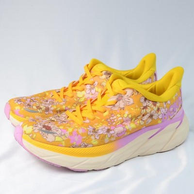 Hoka One One Womens Clifton 8 Free People Movement Floral Running Shoes Sz 7.5 B