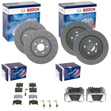 BOSCH BREMSSCHEIBEN + BEL&Auml;GE VORNE + HINTEN passend f&uuml;r MERCEDES S-KLASSE W220