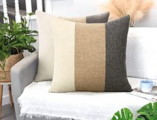 Boho Farmhouse Throw Pillow Covers 18" x 18" Pack of 2 Pattern 3