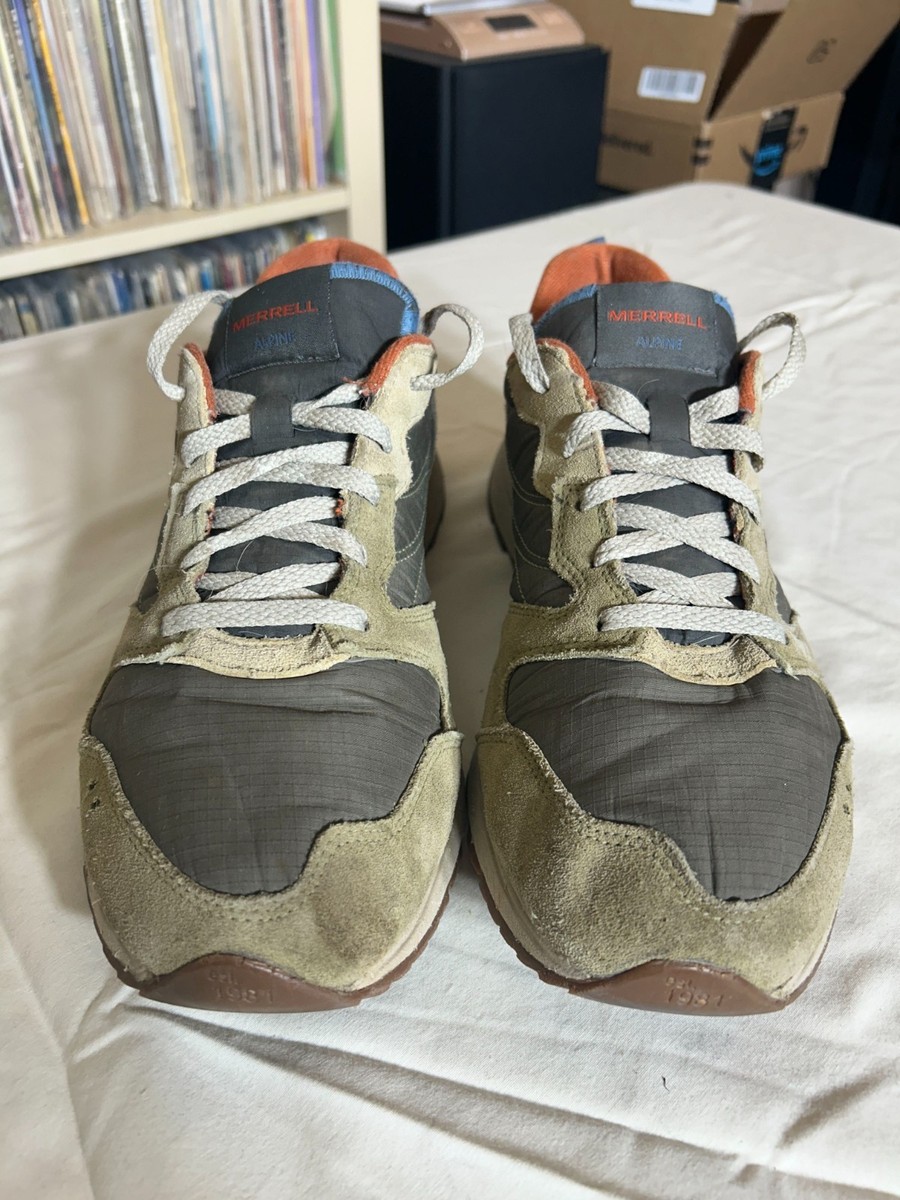 Merrell Alpine 83 Trail Sneaker Mens 12 Green Olive Tan  display picture 1