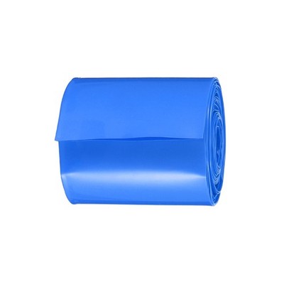 PVC Heat Shrink Tube, [for AA, Diy Battery Pack] - 65mm 5 M Blue
