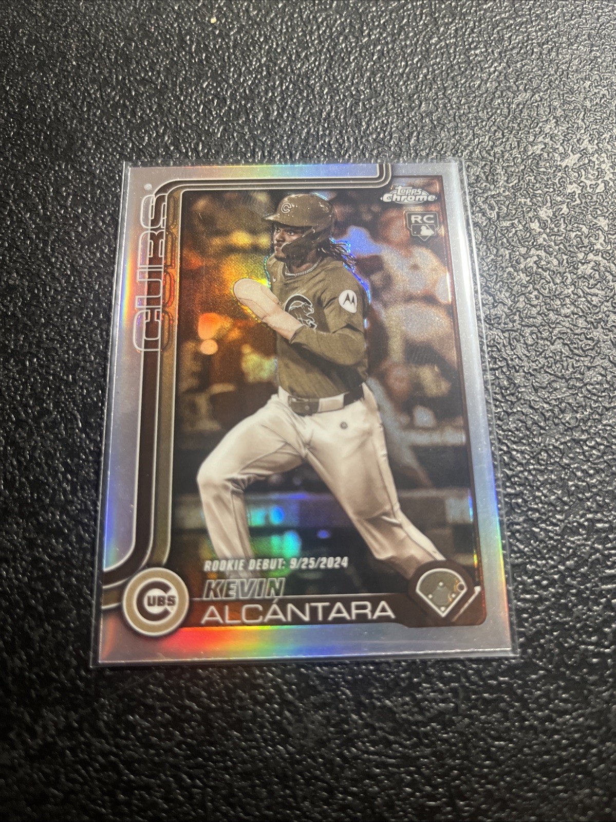 2025 Topps Chrome Update #USC25 Kevin Alcantara SEPIA REFRACTOR RC -Chicago Cubs