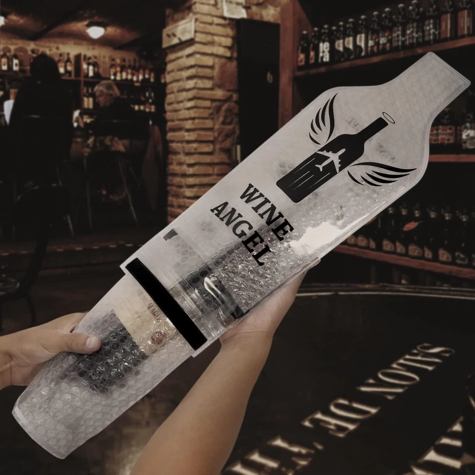 Máxima protección de viaje: 16 piezas bolsas de vino reutilizables con triple sello a prueba de fugas Foto 4 de 4