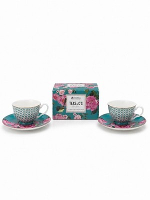 Maxwell & Williams TEAS & C S Silk Road  Espresso-/Teetassen mit Untertassen OVP
